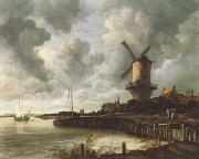 Jacob van Ruisdael The Windmill at Wijk Bij Duurstede (mk08) oil painting picture wholesale